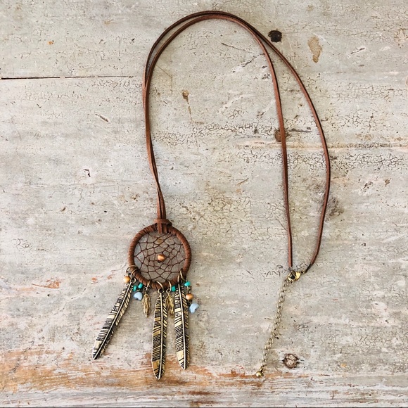 Southwest Jewelry - ♥️ Southwest ♥️ Dreamcatcher Leather Necklace